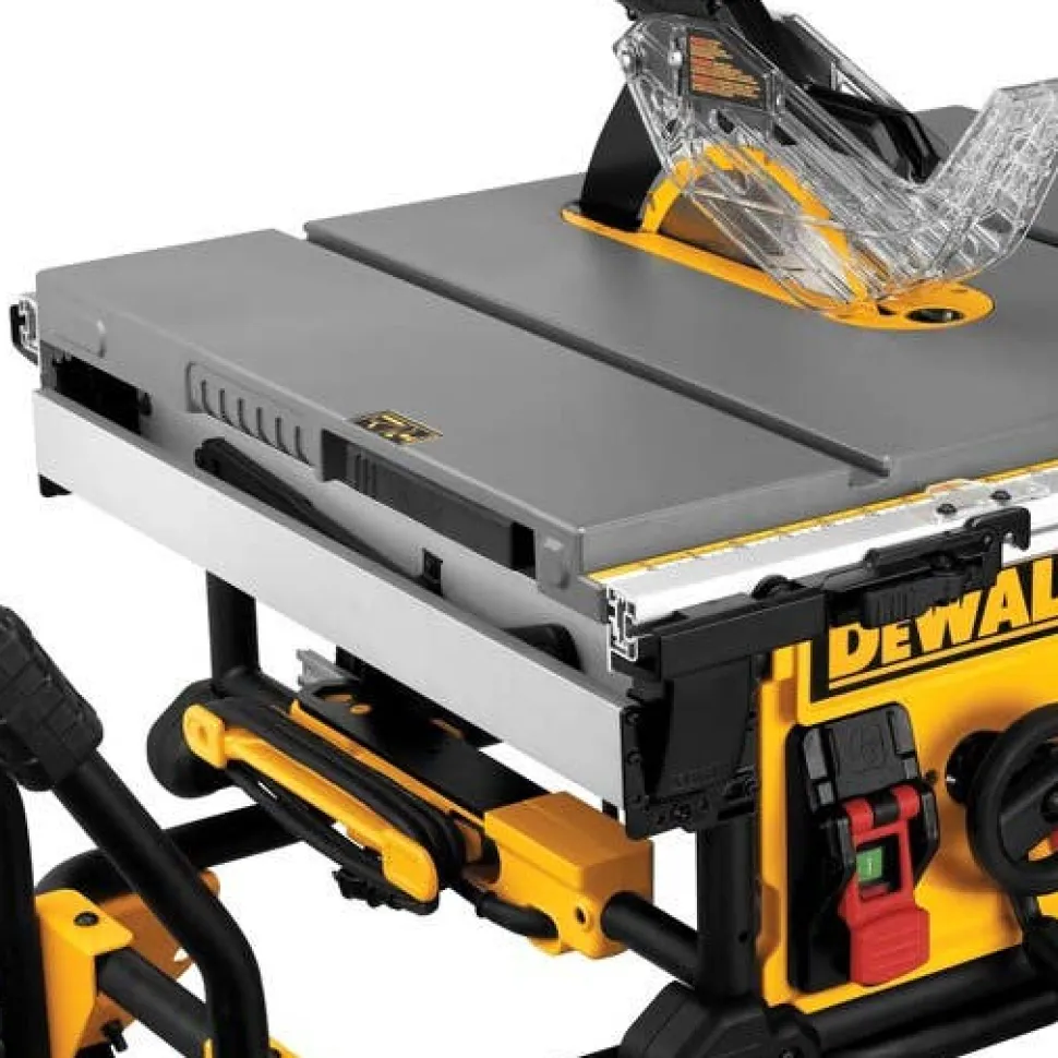 DeWalt 10" Jobsite Table Saw 32-1/2" (82.5CM) Rip Capacity w/ Rolling Stand DWE7491RS