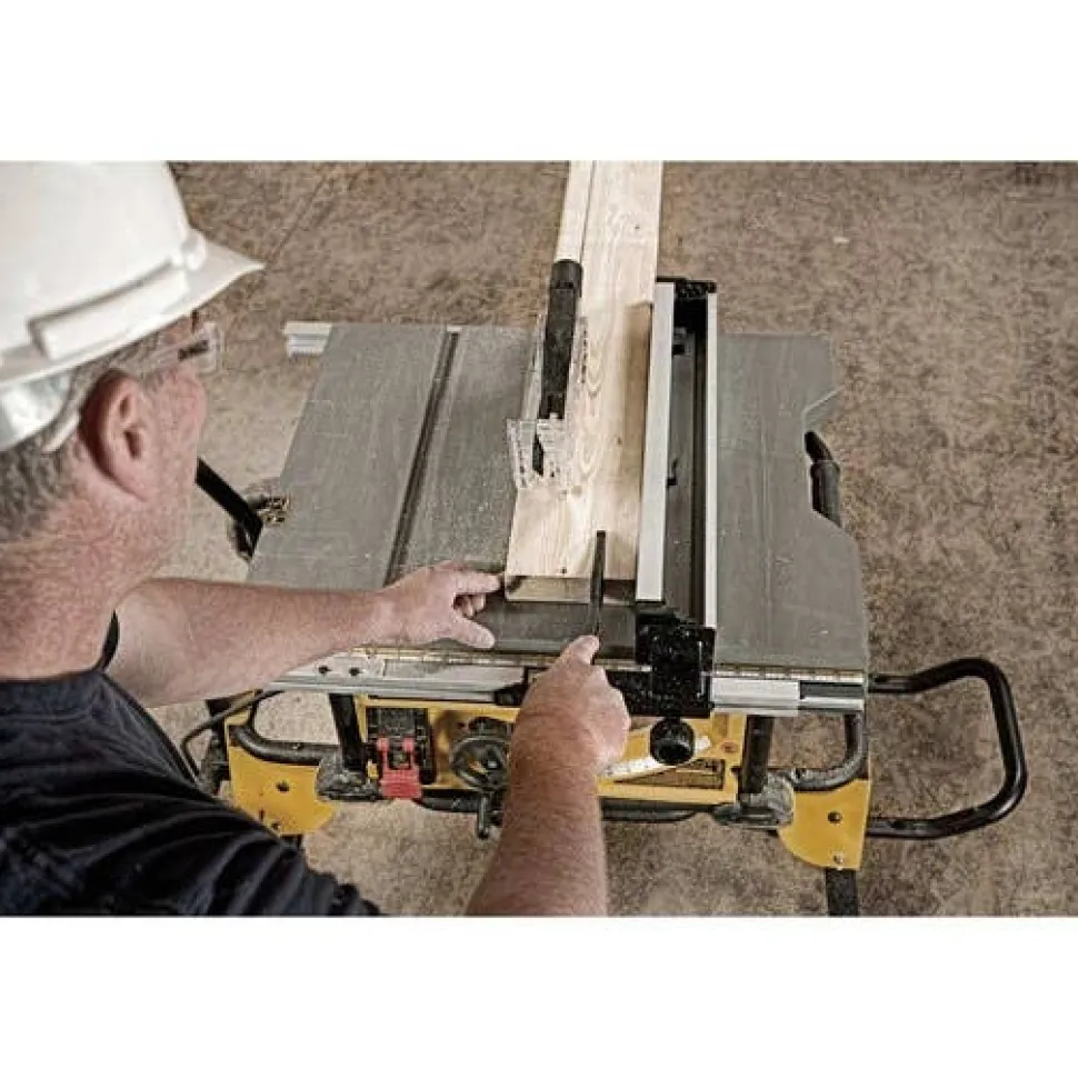 DeWalt 10" Jobsite Table Saw 32-1/2" (82.5CM) Rip Capacity w/ Rolling Stand DWE7491RS