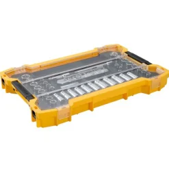 DeWalt 37 Piece 3/8'' Drive Socket Set with ToughSystem 20 Tray and Lid DWMT45400