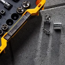 DeWalt 37 Piece 3/8'' Drive Socket Set with ToughSystem 20 Tray and Lid DWMT45400