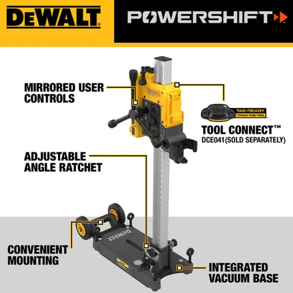 DeWalt POWERSHIFT™ 6.375" Core Drill Stand Bare DCPS151