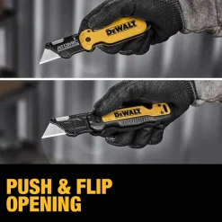 DeWalt Power Tools Push and Flip Folding Utility Knife Set DWHT10995