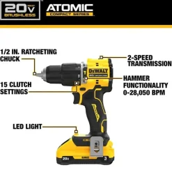 DeWalt Power Tools 20V MAX Brushless 1/2