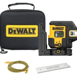 DeWalt USB Rechargeable Green 5 Spot and Cross Line Laser Base Kit DCLE14251GB
