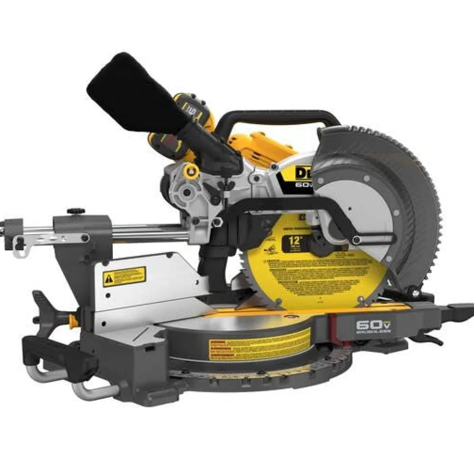 DeWalt 60V FlexVolt 12" Double Bevel Sliding Miter Saw (Bare Tool) DCS781B