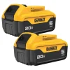 DeWalt 20V MAX 5.0Ah Batteries (2 Pack) DCB205-2