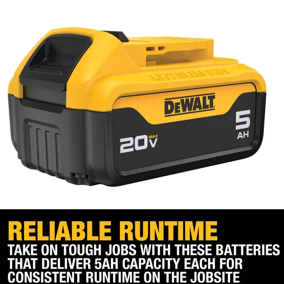 DeWalt 20V MAX* 5Ah Battery and Charger Kit DCB205C