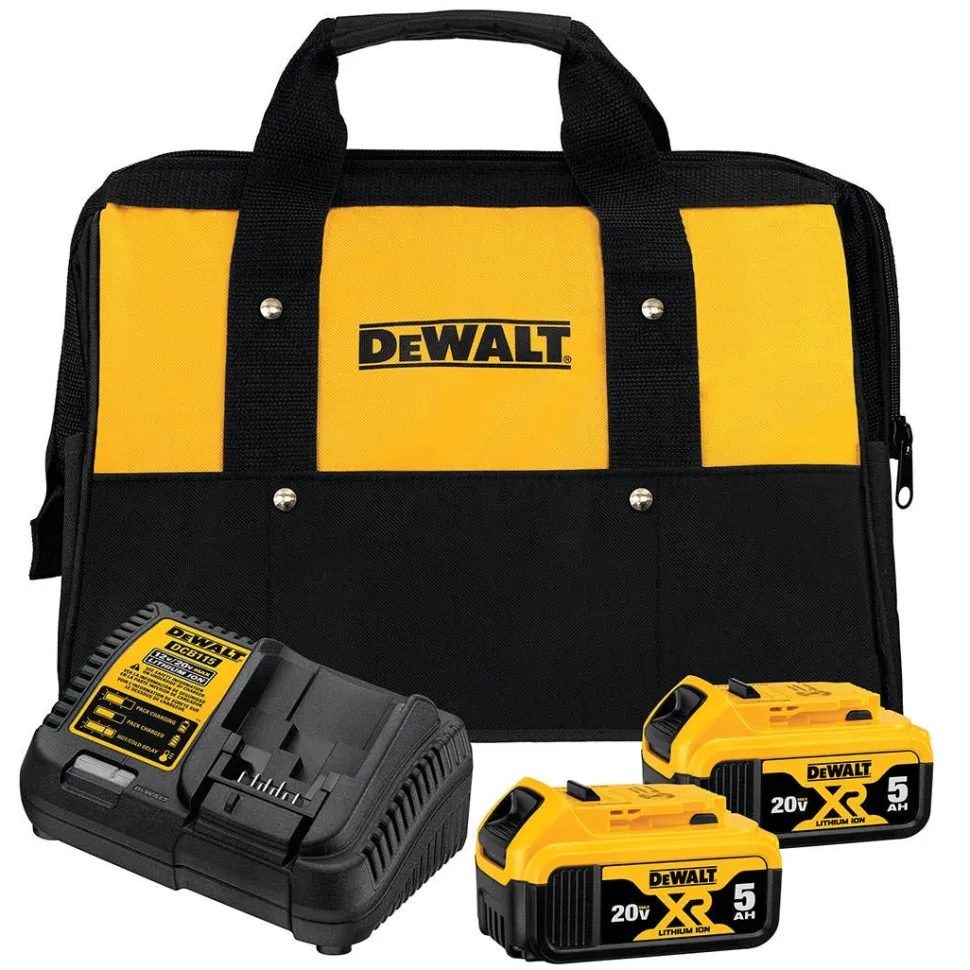 DeWalt 20V MAX 5.0Ah 2 Battery Starter Kit DCB205-2CK