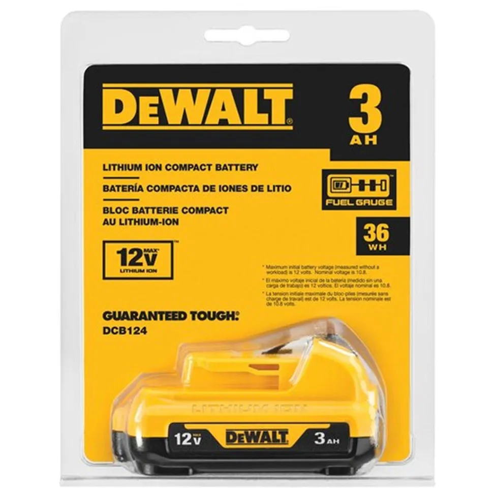 DeWalt 12V MAX 3.0Ah Lithium Ion Battery DCB124