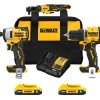 DeWalt 20V MAX* Brushless Compact Drill/Driver, Impact Driver and Brushless 1/2" Ratchet Kit DW-DCK225D2-DW-DCF512B