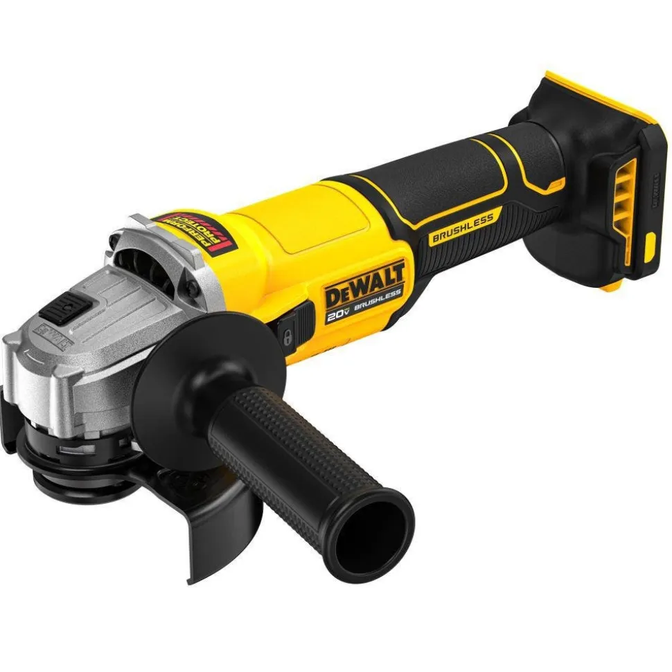 DeWalt 20V MAX* Brushless Cordless 4 1/2 in. Slide-Switch Grinder (Tool Only) DCG407B