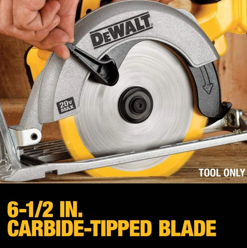 DeWalt 20V MAX 6-1/2" Circular Saw (Tool Only) DCS391B