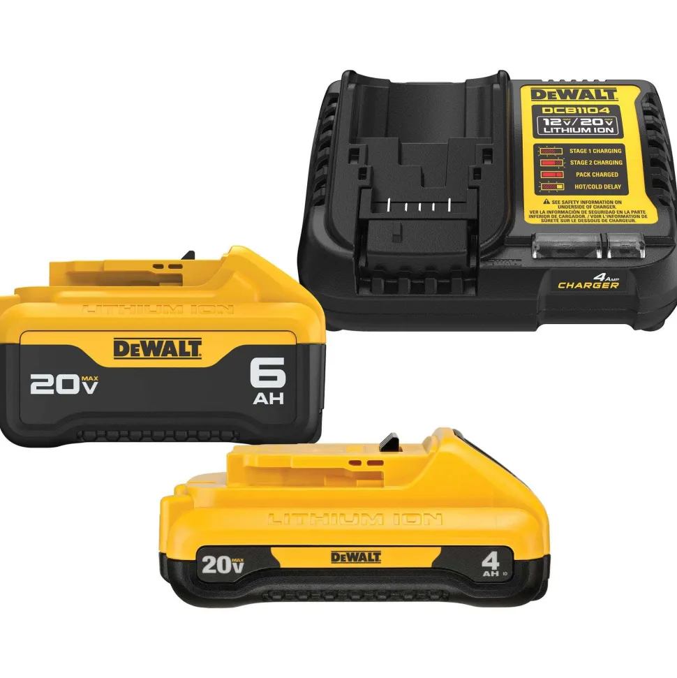 DeWalt 20V MAX Handheld Blower 4.0Ah, 6.0Ah Batteries & Charger Kit DCBL722B-DCB2460C
