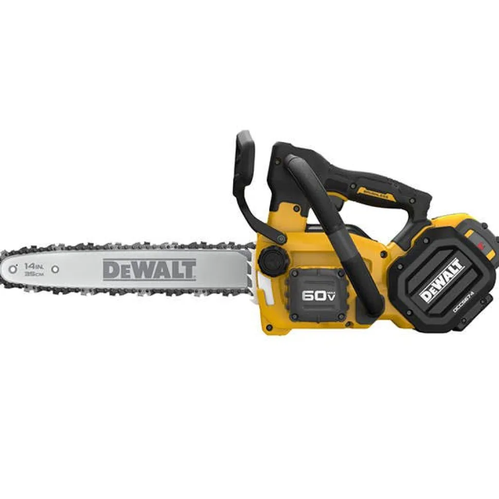 DeWalt 60V MAX 14" Top Handle Chainsaw Kit DCCS674X2