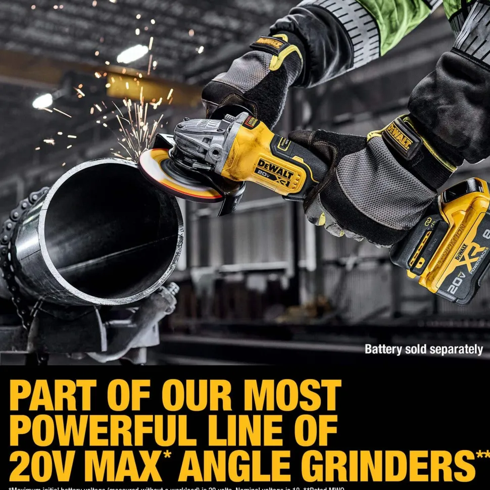 DeWalt 20V MAX XR Brushless Cordless 4-1/2" - 5" Angle Grinder (Tool Only) DCG410B