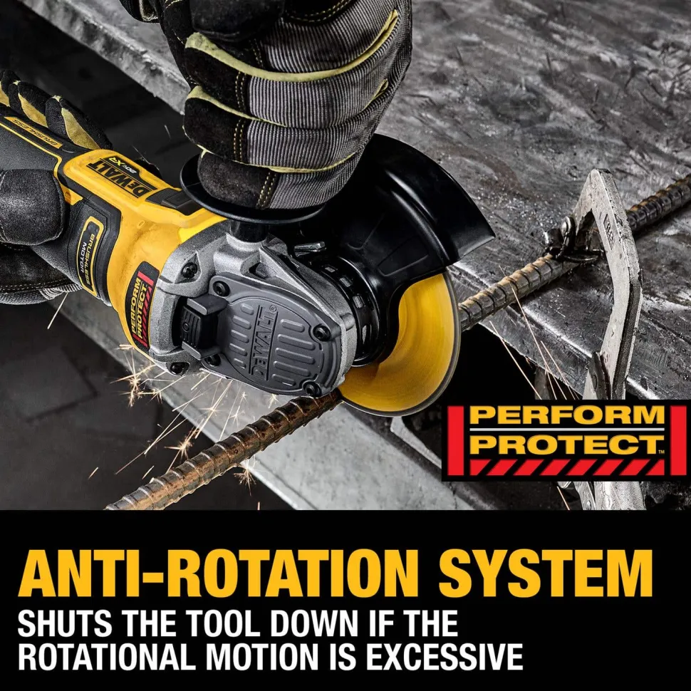 DeWalt 20V MAX XR Brushless Cordless 4-1/2"- 5" Variable Speed Slide Switch Grinder (Tool Only) DCG411VSB