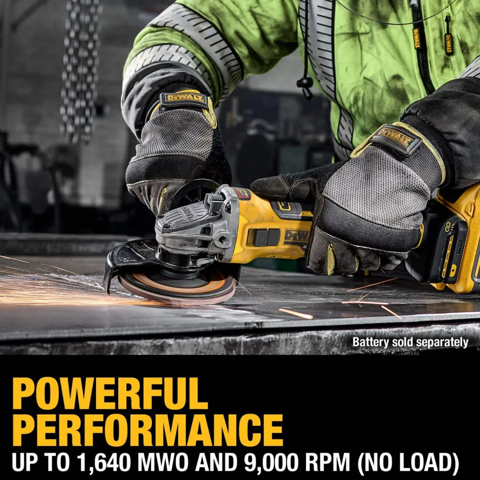 DeWalt 20V MAX XR Brushless Cordless 4-1/2"- 5" Variable Speed Slide Switch Grinder (Tool Only) DCG411VSB