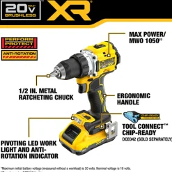 DeWalt 20V MAX* XR® Brushless Cordless 1/2