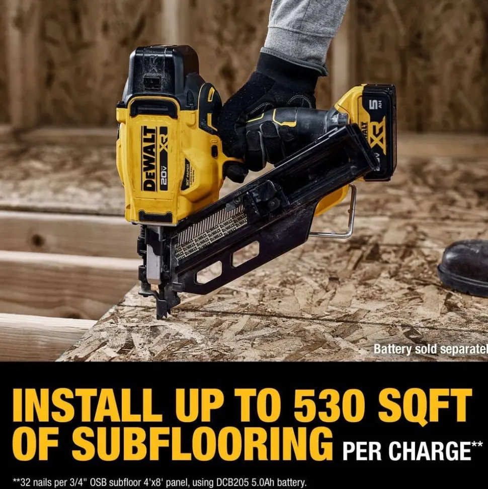 DeWalt 20V MAX XR Brushless Cordless 30 Degree Paper Collated Framing Nailer (Tool Only) DCN930B