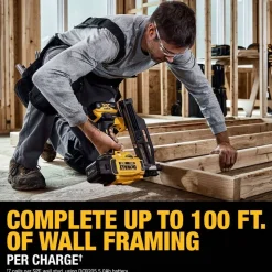 DeWalt 20V MAX XR Brushless Cordless 21 Degree Plastic Collated Framing Nailer Kit DCN920P1