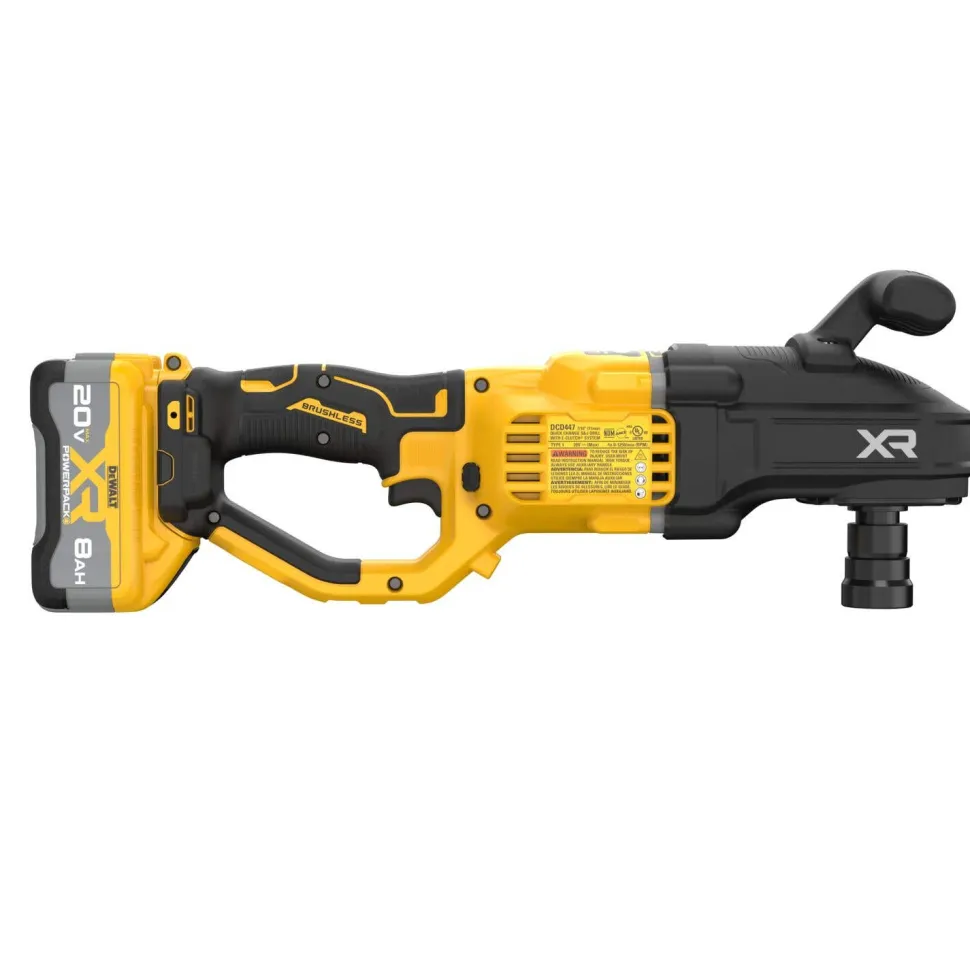 DeWalt 20V MAX XR Brushless Cordless 7/16" Quick Change Compact Stud & Joist Drill Kit with XR POWERPACK DCD447WW1