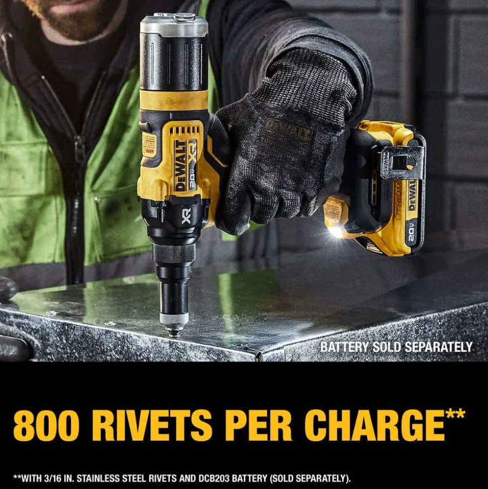 DeWalt 20V MAX* XR Brushless Cordless 3/16" Rivet Tool Kit DCF403D1