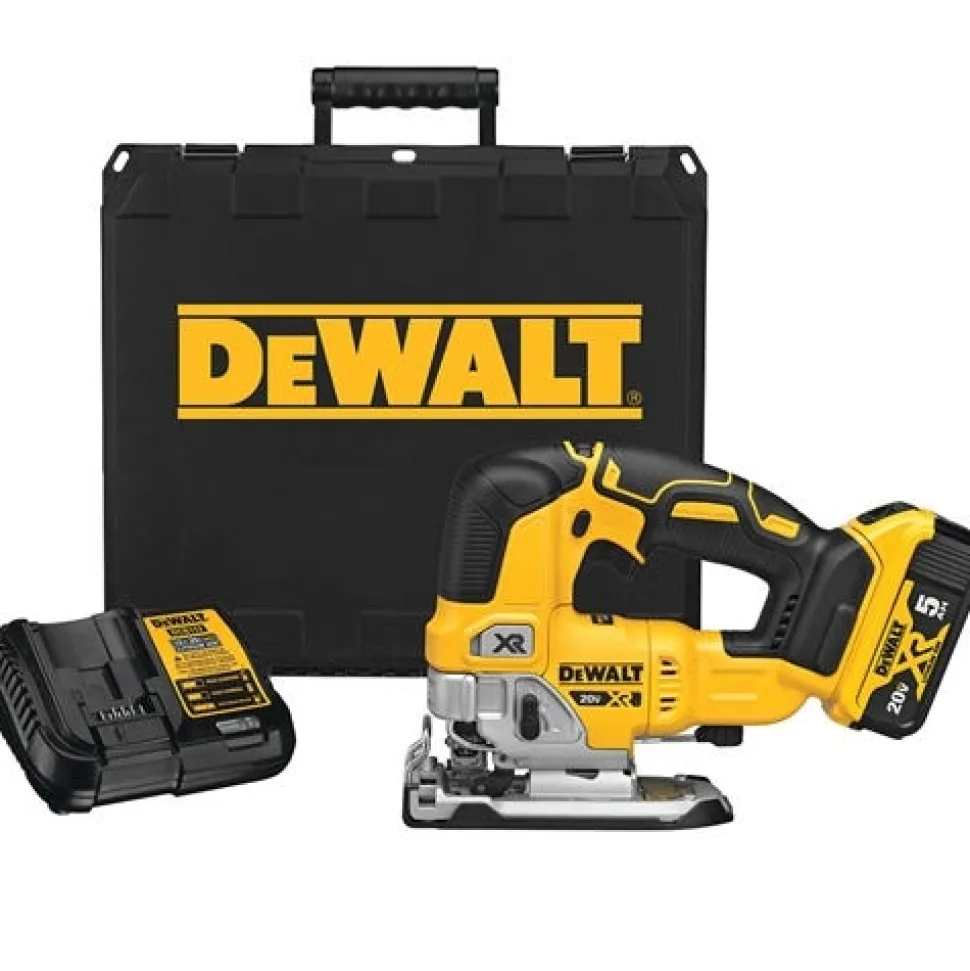 DeWalt 20V Max XR Cordless Jigsaw (5.0Ah) Kit DCS334P1