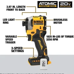 DeWalt 20V MAX XR DD & ATOMIC Impact Combo Kit DCK2051D2