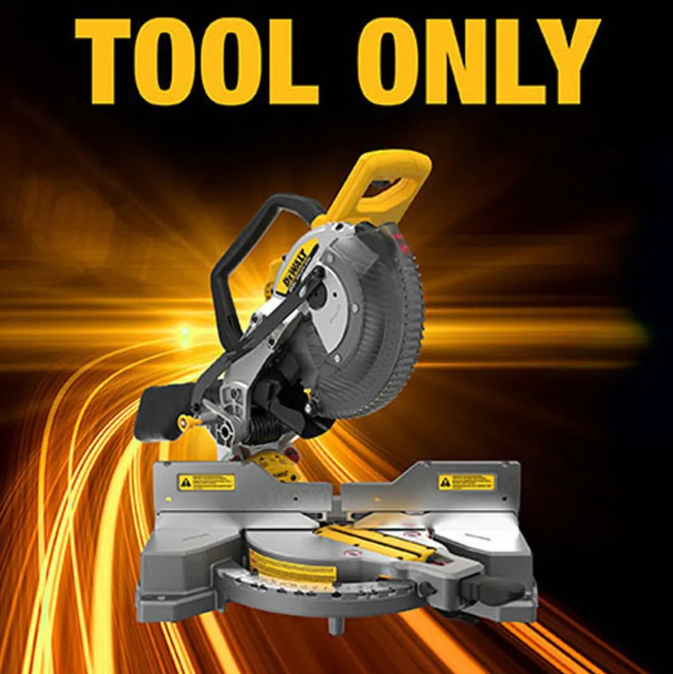 DeWalt 20V MAX XR 10" Double Bevel Fixed Miter Saw (8.0Ah) Kit DCS714WW1
