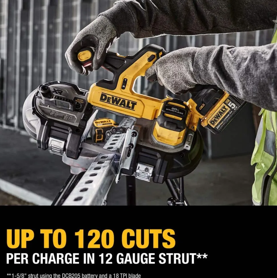 DeWalt 20V MAX XR Dual Trigger Mid-Size Bandsaw 5.0Ah Kit DCS379P1