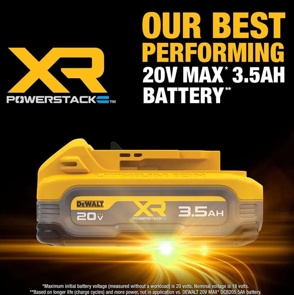 DeWalt 20V MAX* XR POWERSTACK 3.5Ah Battery Kit DCBP320C