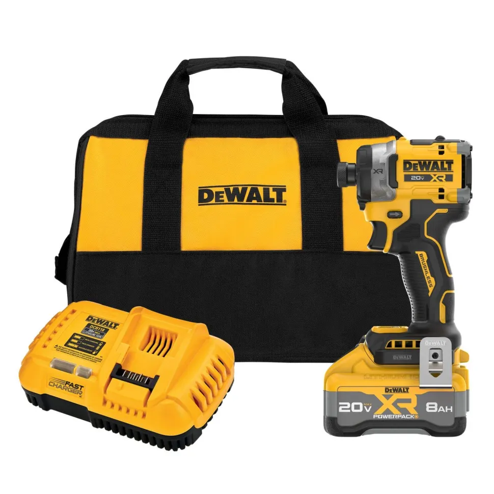 DeWalt 20V MAX* XR 3-Speed 1/4" High Torque Impact Driver Kit DCF860WW1