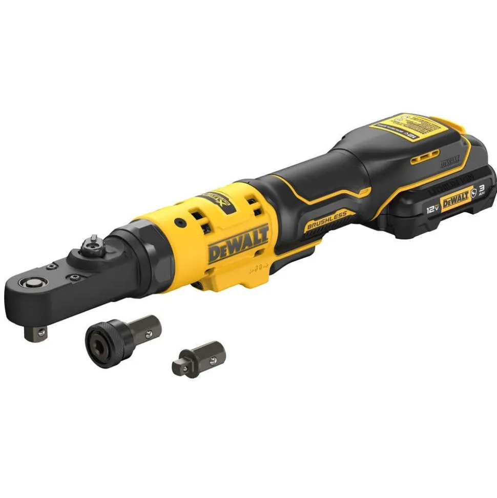 DeWalt XTREME 12V Max* Brushless Cordless 3/8" & 1/4" Sealed Head Ratchet Kit DCF500GG1