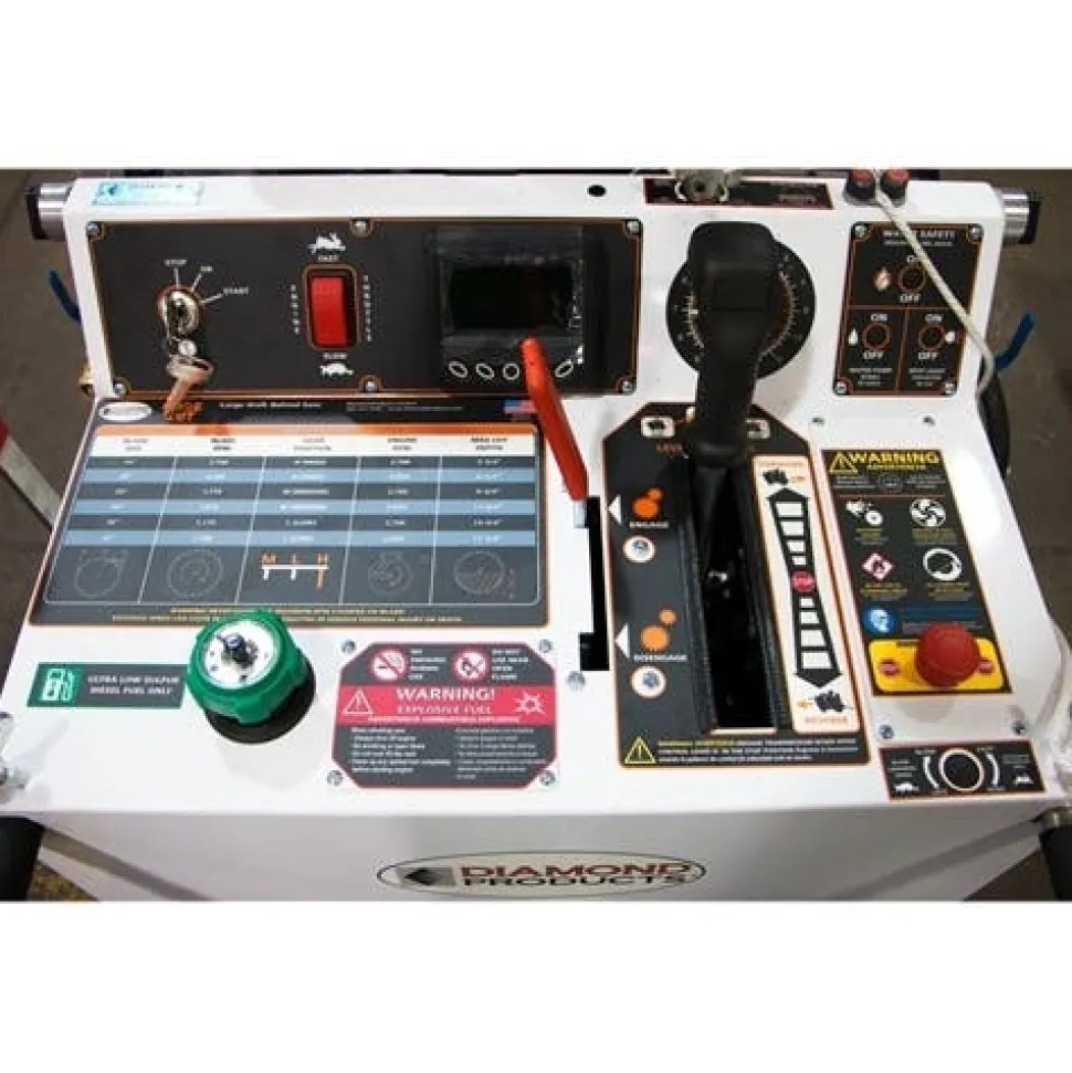 Diamond Products Core Cut 20" Concrete Saw 71HP Kubota Diesel CC6571D-20 Walk-Behind 55625