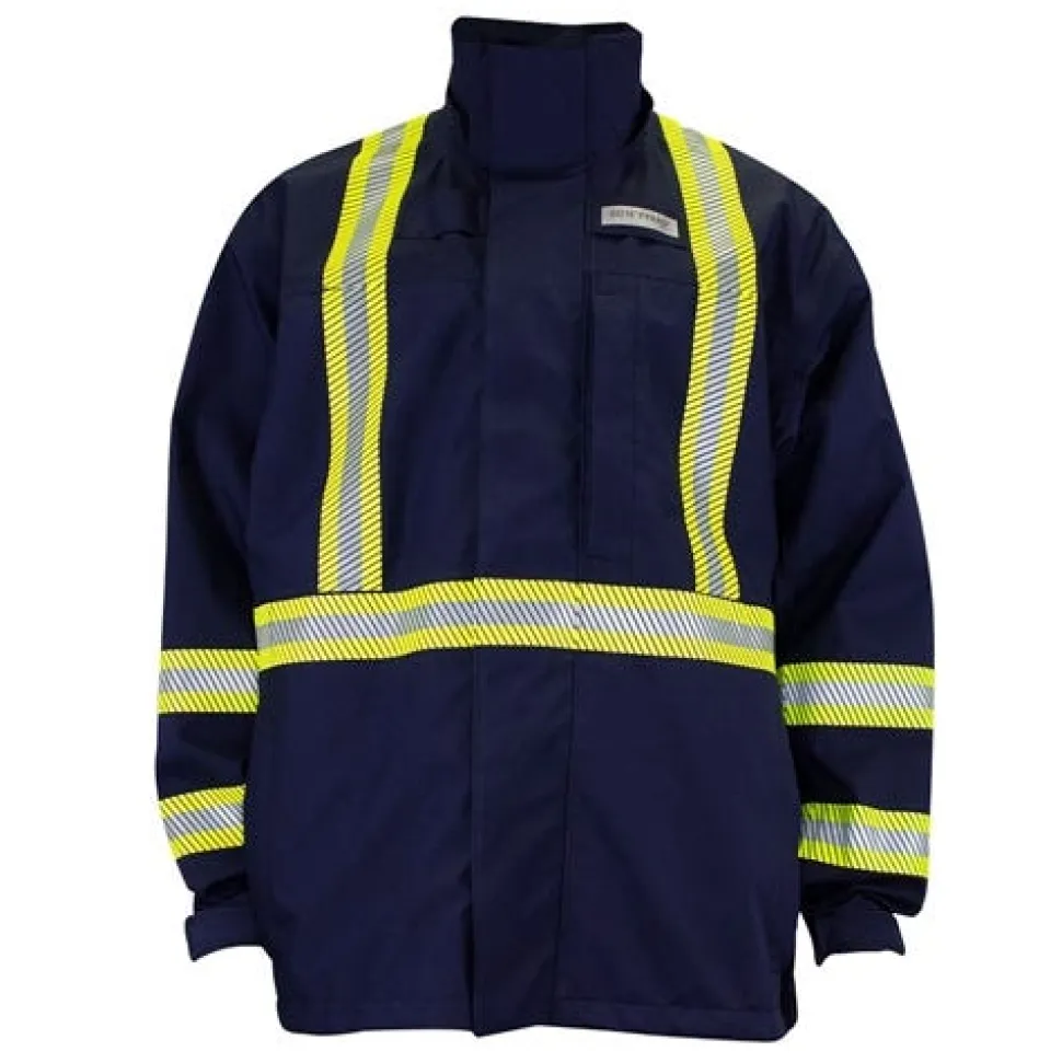 DriFire HydroFlash FR Foul Weather Navy Blue Jacket NSA-HYDROFLASHJ-N