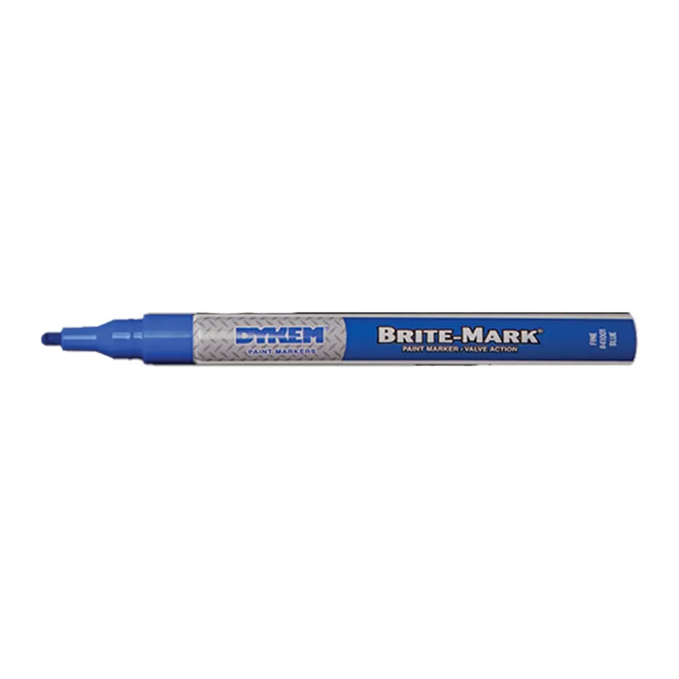 Dykem Brite-Mark Permanent Marker - Blue, Fine Tip 253-41001