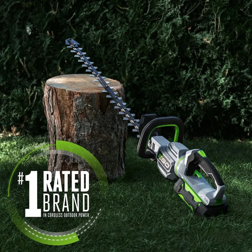 EGO POWER+ 26" Brushless Carbon Fiber Rail Hedge Trimmer w/ 2.5Ah Battery & Charger Kit HT2601