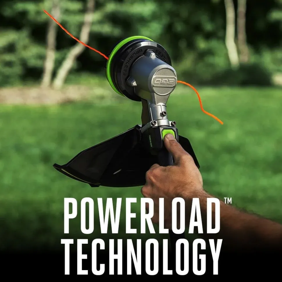 EGO Power Equipment POWER+ 16" POWERLOAD String Trimmer with Telescopic Carbon Fiber Shaft ST1610T