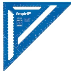 Empire 12" TRUE BLUE Laser Etched Rafter Square E3992