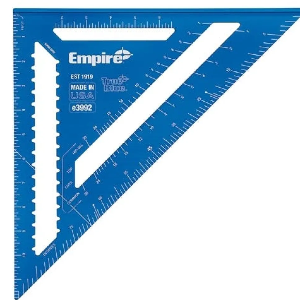 Empire 12" TRUE BLUE Laser Etched Rafter Square E3992