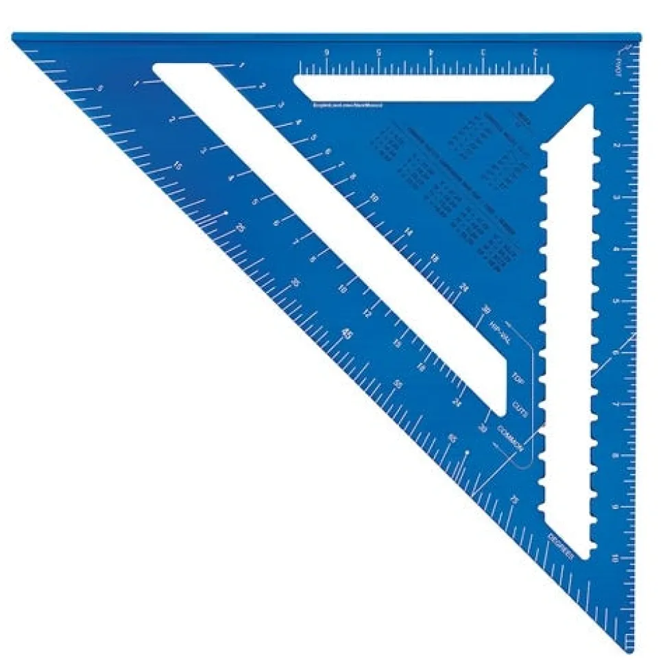 Empire 12" TRUE BLUE Laser Etched Rafter Square E3992
