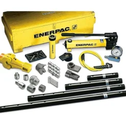 Enerpac 2.5 Ton Hydraulic Cylinder & Hand Pump Set w/ 24 Cylinder Attachments MSFP5
