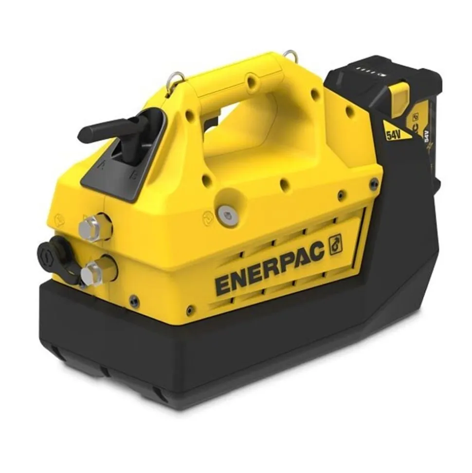 Enerpac 54V Cordless Hydraulic Pump Kit, 115V Charger, 4/3 Manual Valve, 122 cu. in. Usable Oil XC2402MB