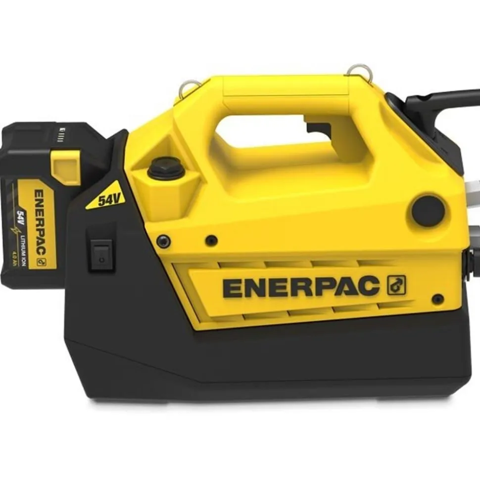 Enerpac 54V Cordless Hydraulic Pump Kit, 115V Charger, 4/3 Manual Valve, 241 cu. in. Usable Oil XC2404MB