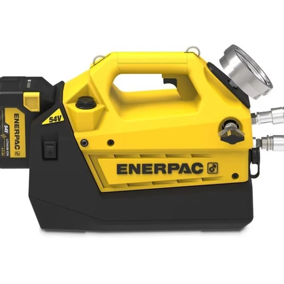 Enerpac 54V Cordless Hydraulic Torque Wrench Pump Kit, 115V Charger, 4/2 Valve, 241 cu. in. Usable Oil w/ Pendant Control XC2504BB