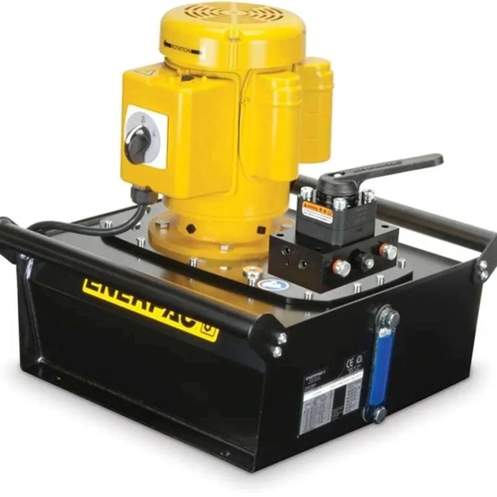 Enerpac 115V, 10.0 gallon Usable Oil, 4/3 Manual Valve Electric Hydraulic Pump ZE4440MB