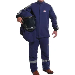 Enespro ArcGuard Performance 40 cal Jacket & Bib Kit w/ Lift Front Hood & Voltage Gloves (3X-10) ARC40KIT-3X10