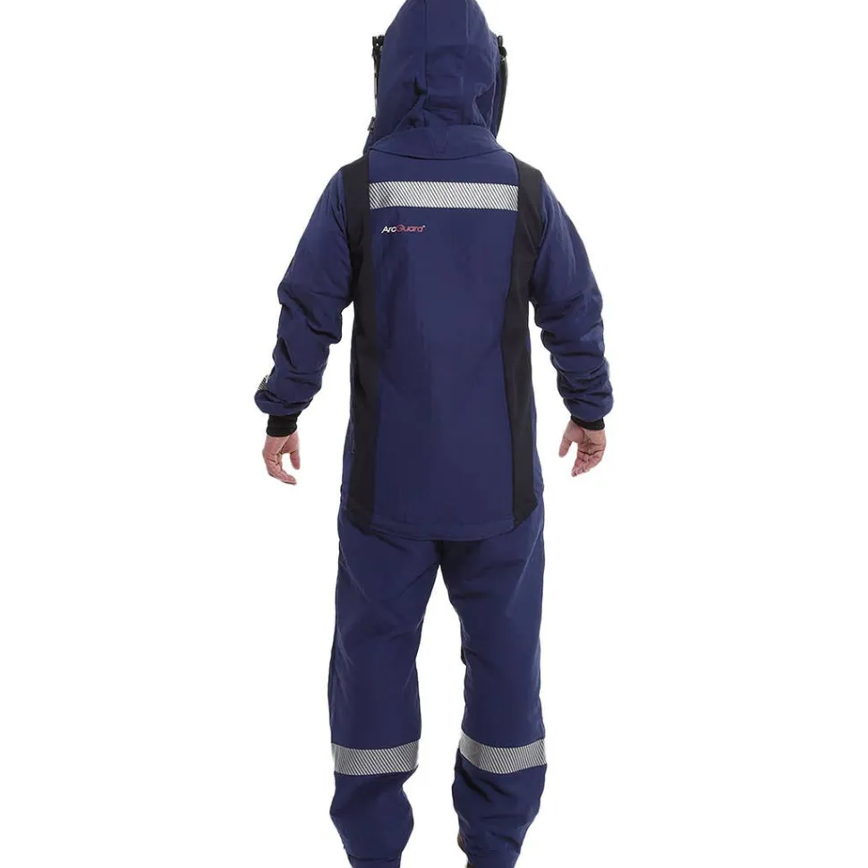 Enespro ArcGuard Performance 40 cal Jacket & Bib Kit w/ Lift Front Hood & Voltage Gloves (3X-10) ARC40KIT-3X10