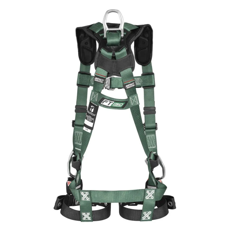 FallTech 1D Standard Non-Belted Full Body Harness, Quick-Connect Leg Adjustment FT1910QC