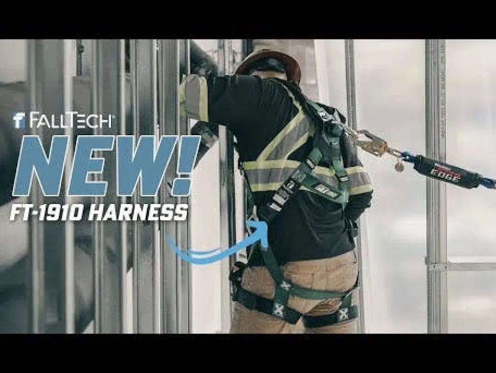 FallTech 3D Standard Non-Belted Full Body Harness, Quick-Connect Leg Adjustment 19103DQC